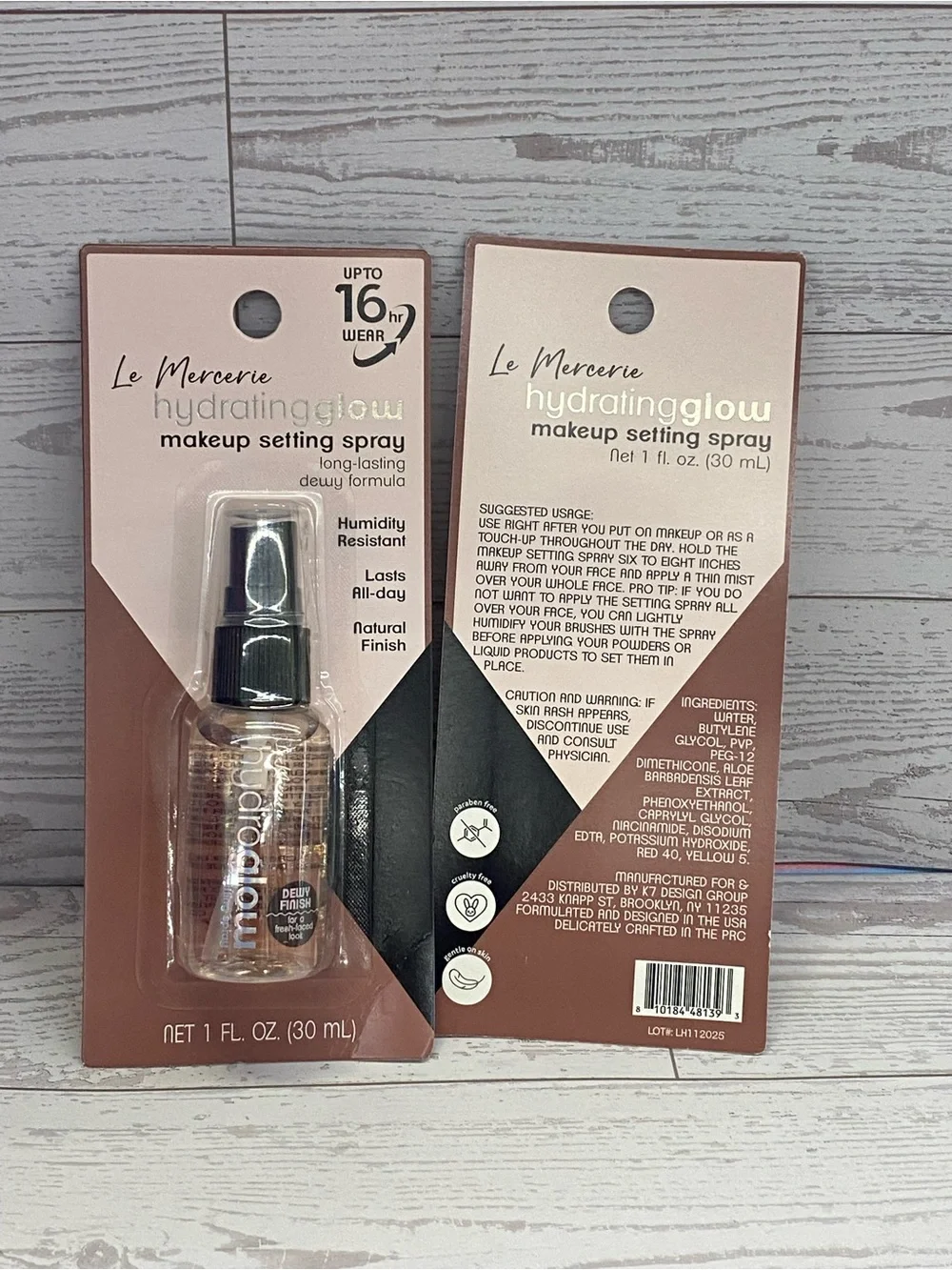 Le mercerie makeup setting spray 2 pack